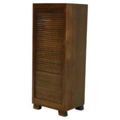 Meuble à porte tambour Art Déco de l'école d'Amsterdam 1920