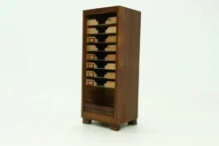 Meuble à porte tambour Art Déco de l'école d'Amsterdam 1920