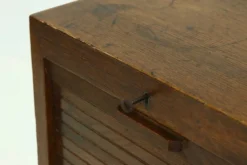 Meuble à porte tambour Art Déco de l'école d'Amsterdam 1920