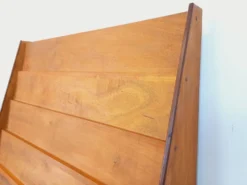 Meuble présentoir bibliothèque avec tiroirs vintage en bois des années 60
