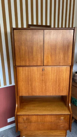 Meuble rangement en teck, France 1960