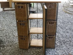 Meuble rotin métal