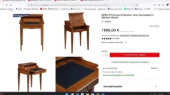 Meuble secrétaire bureau