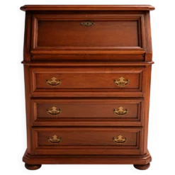 Meuble secrétaire bureau en chêne massif