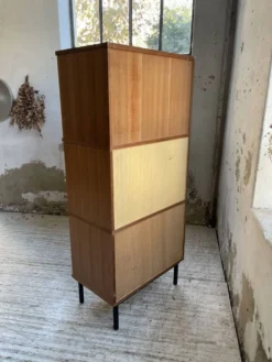 Meuble secrétaire moderniste en teck, années 50