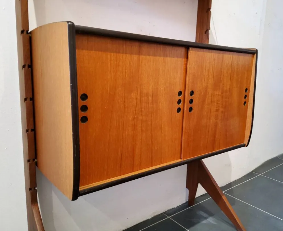 Meuble Secrétaire norvégien Ergo, Vintage Scandinave 1960