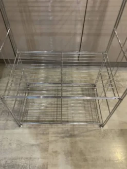 Meuble étagère bibliothèque murale modulable bureau chrome vintage