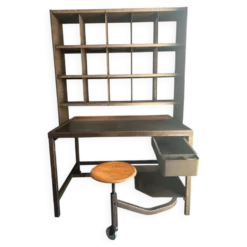 Meuble tri postal avec tabouret