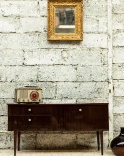 Meuble TV / enfilade vintage look scandinave