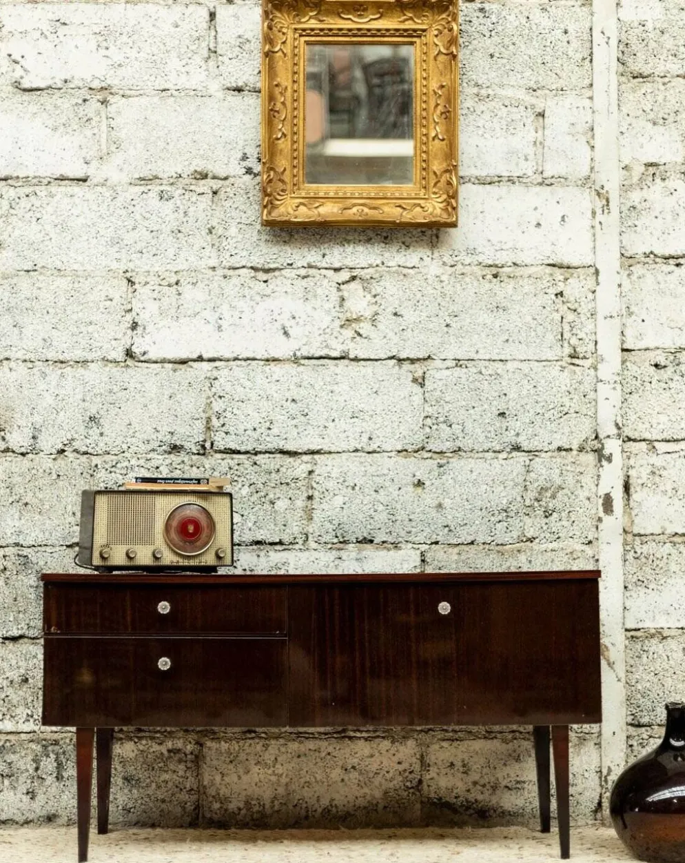 Meuble TV / enfilade vintage look scandinave