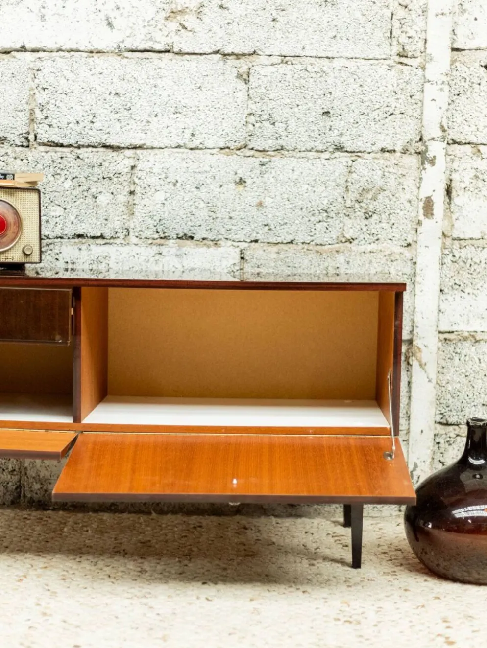 Meuble TV / enfilade vintage look scandinave