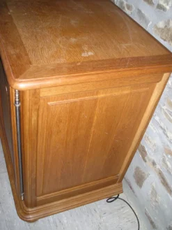 Meuble tv hifi en chêne massif blond