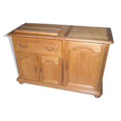 Meuble tv hifi en chêne massif blond