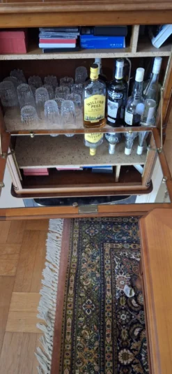 Meuble TV ou bar en merisier massif