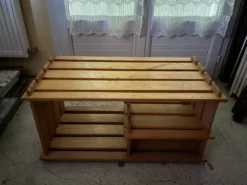 Meuble TV vintage en pin