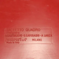 Meuble Valletto Quadro en plastique rouge