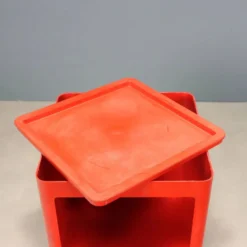 Meuble Valletto Quadro en plastique rouge