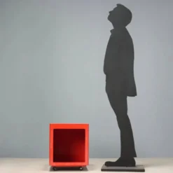 Meuble Valletto Quadro en plastique rouge