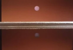 Meuble vintage bibliothèque, télé ou chaîne hifi roulettes porte glissante