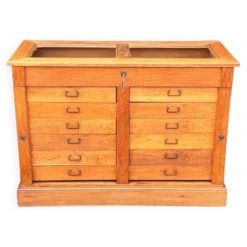 Meuble vitrine de commerce 1900