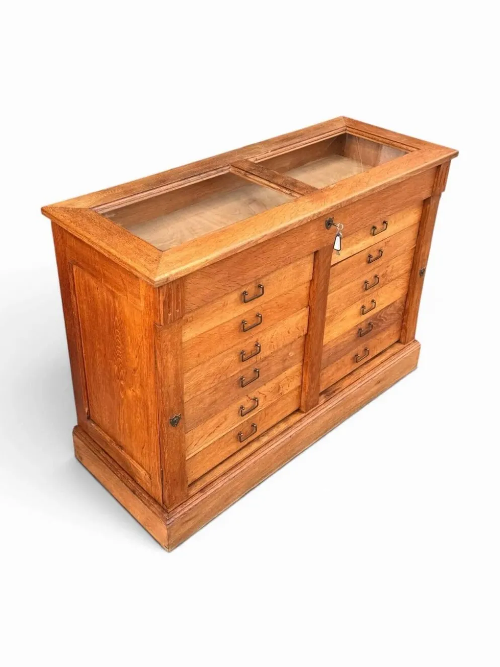 Meuble vitrine de commerce 1900