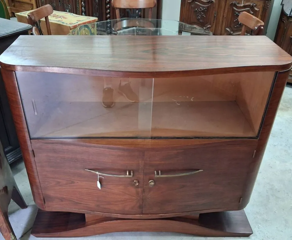 Meuble vitrine époque Art Déco en palissandre
