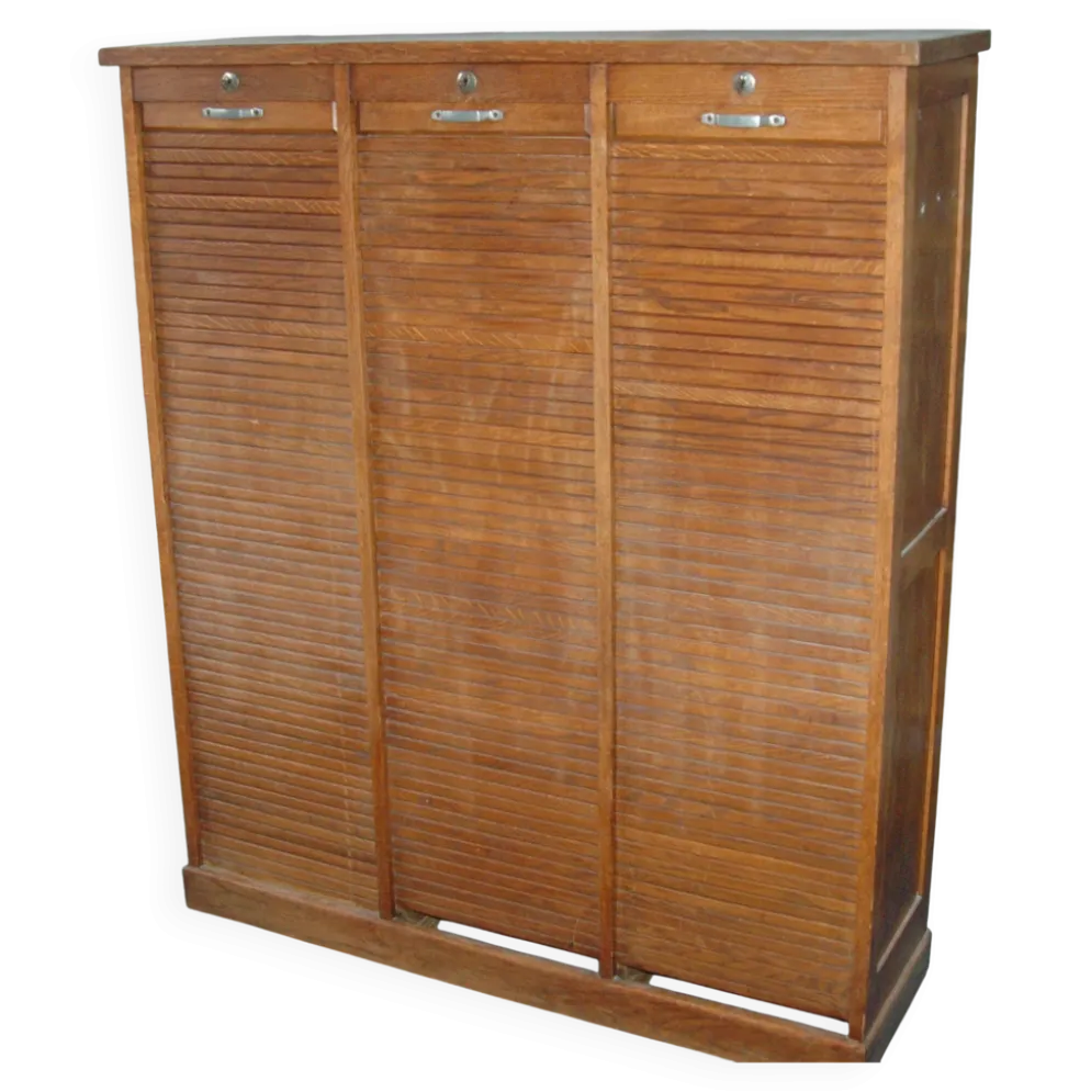 Meuble à volets roulants (meuble à rideaux/tambour)