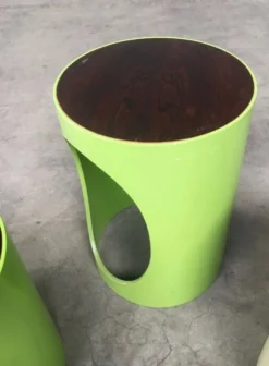 Midc-Cntury Modern Space Age Design Nesting Table Set by Opal, Germany, 1960s, Set of 3