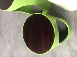 Midc-Cntury Modern Space Age Design Nesting Table Set by Opal, Germany, 1960s, Set of 3