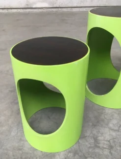 Midc-Cntury Modern Space Age Design Nesting Table Set by Opal, Germany, 1960s, Set of 3