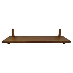 Midcentury Czechoslovak Wooden Wall Shelf, 1960s