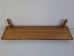 Midcentury Czechoslovak Wooden Wall Shelf, 1960s