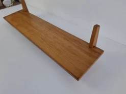 Midcentury Czechoslovak Wooden Wall Shelf, 1960s