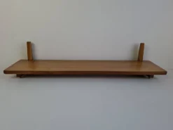 Midcentury Czechoslovak Wooden Wall Shelf, 1960s