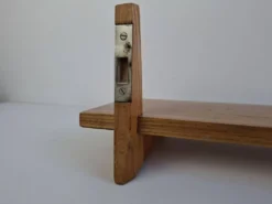 Midcentury Czechoslovak Wooden Wall Shelf, 1960s