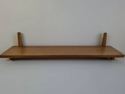 Midcentury Czechoslovak Wooden Wall Shelf, 1960s