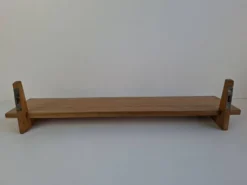 Midcentury Czechoslovak Wooden Wall Shelf, 1960s