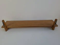 Midcentury Czechoslovak Wooden Wall Shelf, 1960s