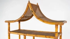 Mid-Century Modern Bamboo Shelve, Italy, 1970s