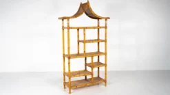 Mid-Century Modern Bamboo Shelve, Italy, 1970s
