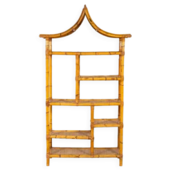 Mid-Century Modern Bamboo Shelve, Italy, 1970s