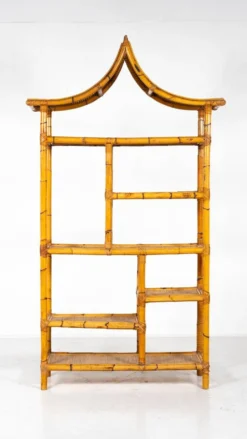 Mid-Century Modern Bamboo Shelve, Italy, 1970s