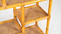Mid-Century Modern Bamboo Shelve, Italy, 1970s