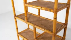 Mid-Century Modern Bamboo Shelve, Italy, 1970s