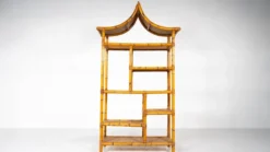 Mid-Century Modern Bamboo Shelve, Italy, 1970s