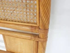 Mid-century rattan head board, 1970's