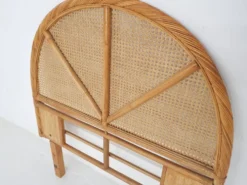 Mid-century rattan head board, 1970's