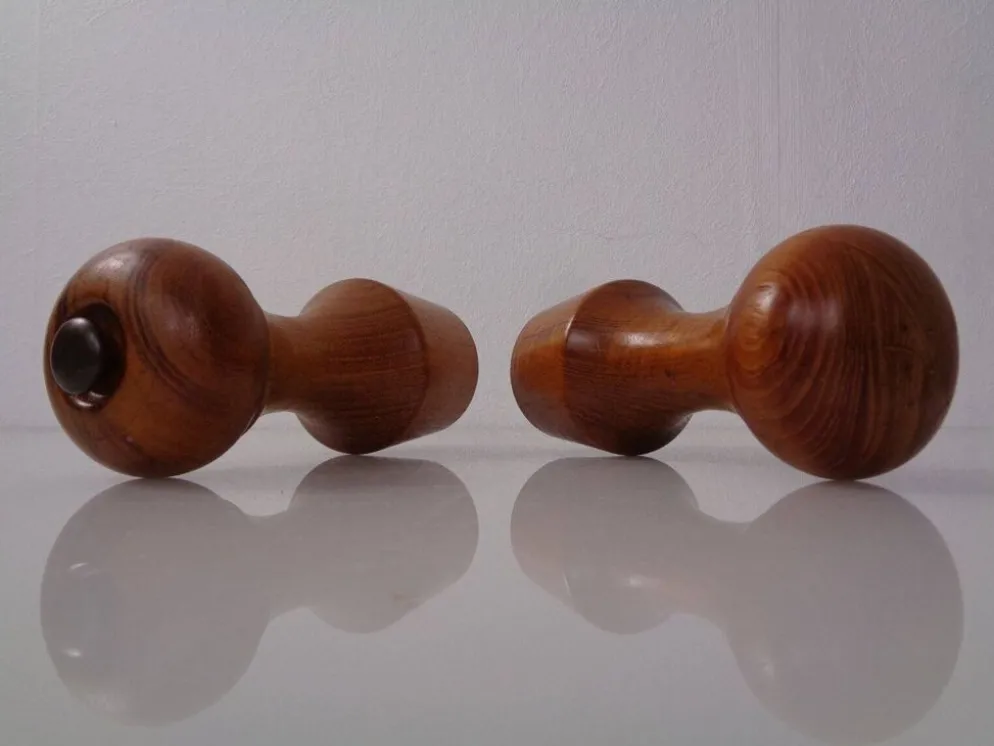 Mid-Century Teak Salt Shaker and Pepper Mill by Zassenhaus, 1960s, Set of 2