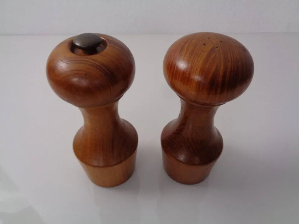 Mid-Century Teak Salt Shaker and Pepper Mill by Zassenhaus, 1960s, Set of 2