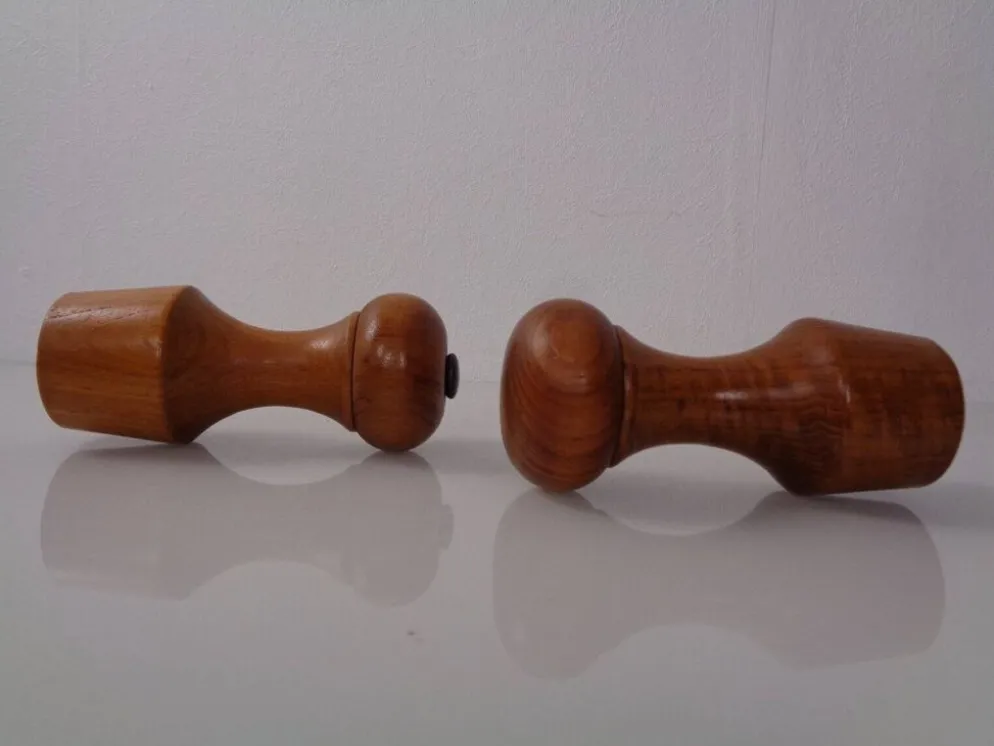 Mid-Century Teak Salt Shaker and Pepper Mill by Zassenhaus, 1960s, Set of 2